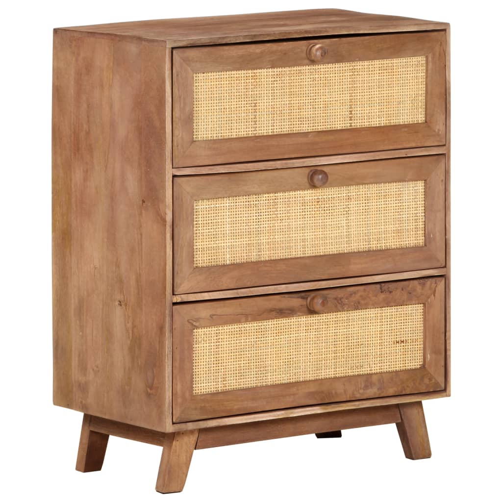 Skænk 61x35x76 Cm Massivt Mangotræ - Billede 10
