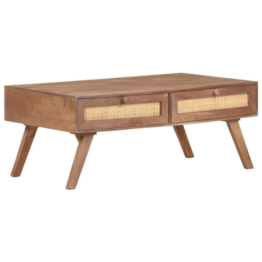 Sofabord 100X60X40 Cm Massivt Mangotræ