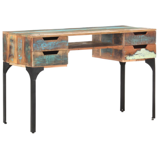 Skrivebord 118X48X75 Cm Massivt Genbrugstræ
