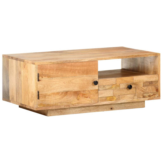 Sofabord 90X50X35 Cm Massivt Mangotræ