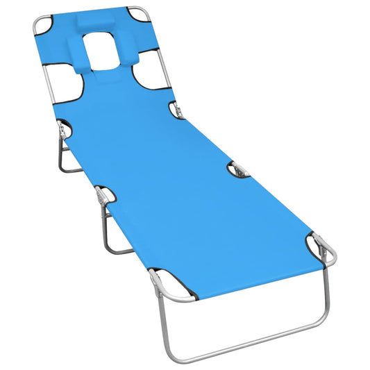 Foldbar Liggestol Med Nakkehynde Stål