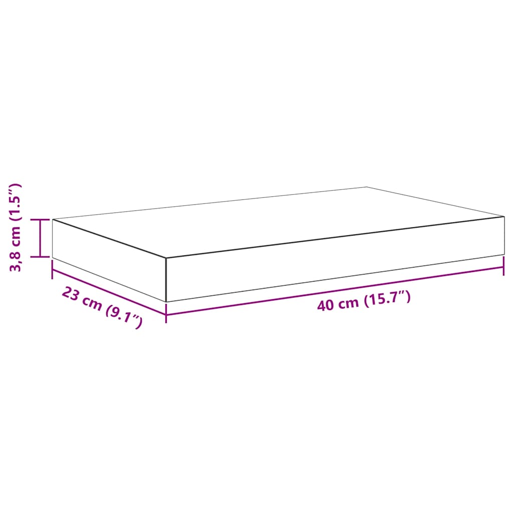Svævehylder MDF - Billede 14