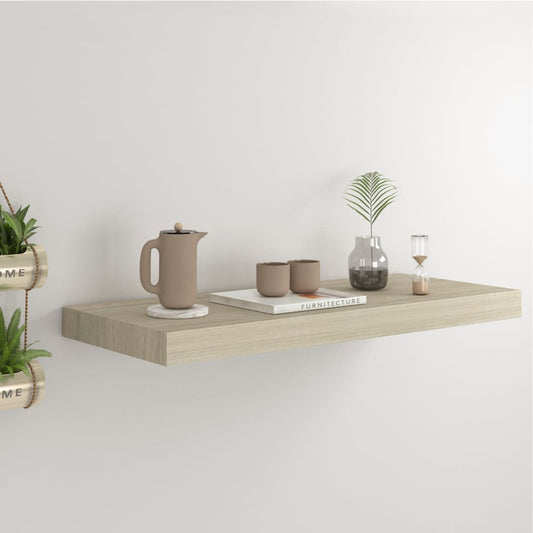 Væghylde 60X23,5X3,8 Cm Mdf Egetræsfarve Egetræsfarvet