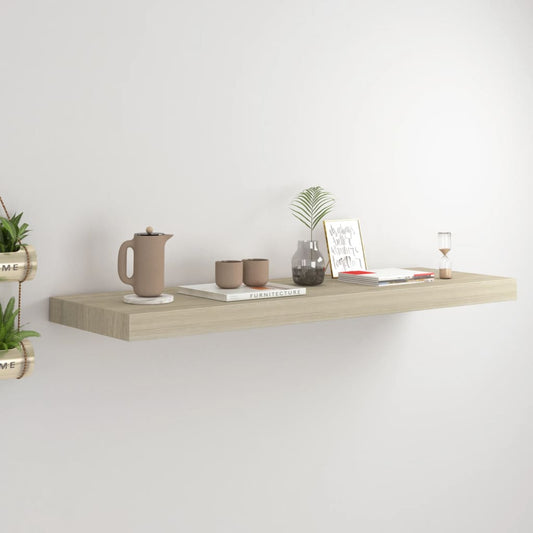 Væghylde 80X23,5X3,8 Cm Mdf Egetræsfarve Egetræsfarvet