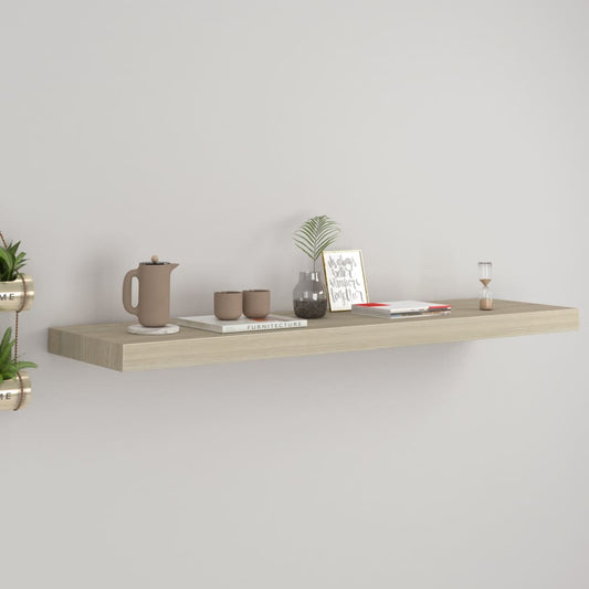 Væghylde 90X23,5X3,8 Cm Mdf Egetræsfarve Egetræsfarvet