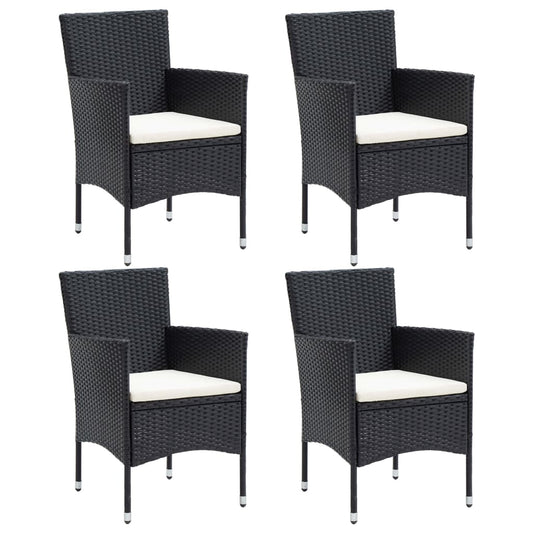 Havestole 4 Stk. Polyrattan