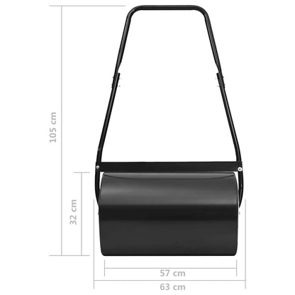 Plænetromle 63 Cm 50 L Sort - Billede 8
