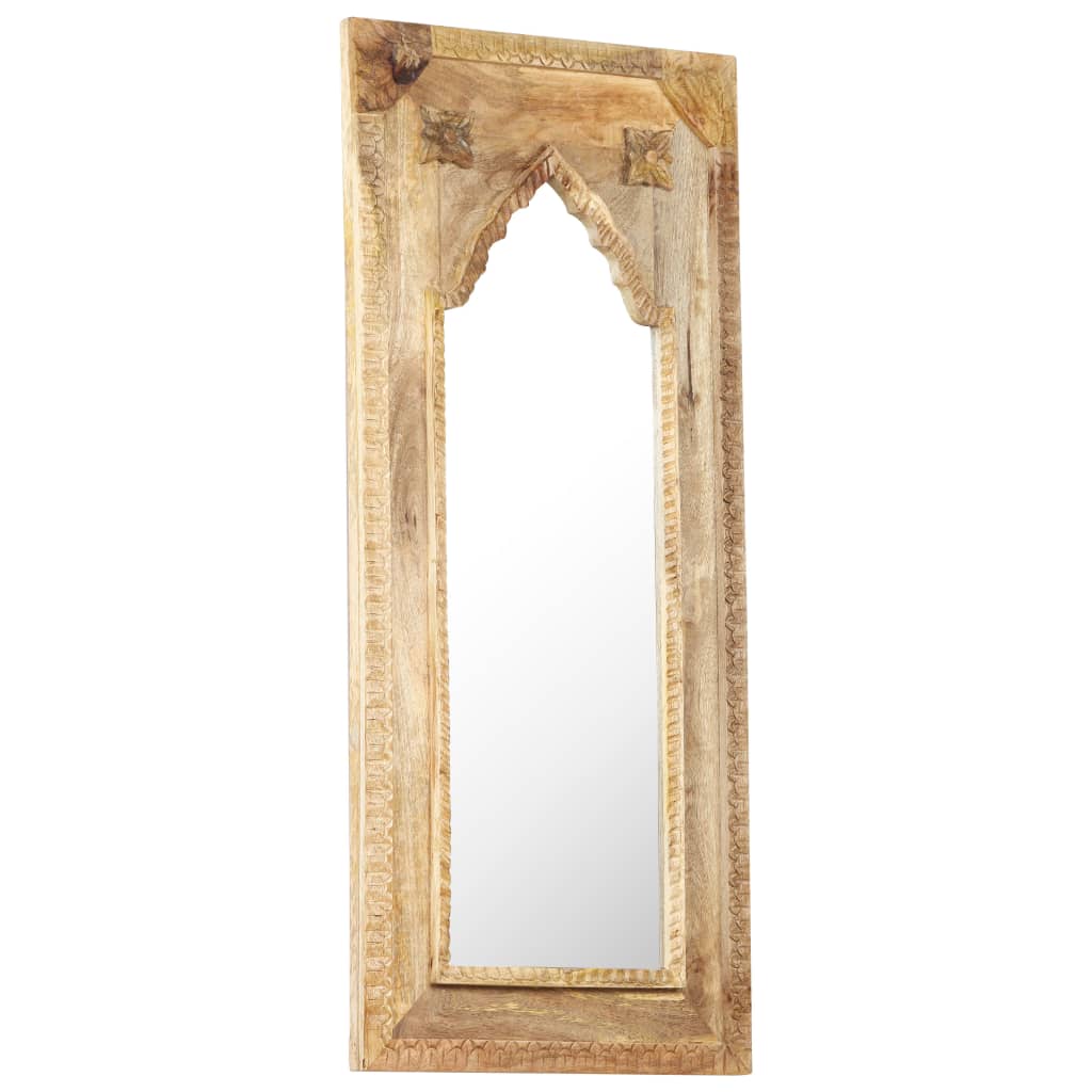 Spejl 50x3x110 Cm Massivt Mangotræ - Billede 11