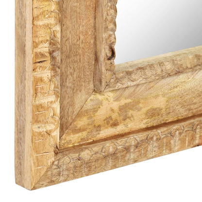 Spejl 50x3x110 Cm Massivt Mangotræ - Billede 5