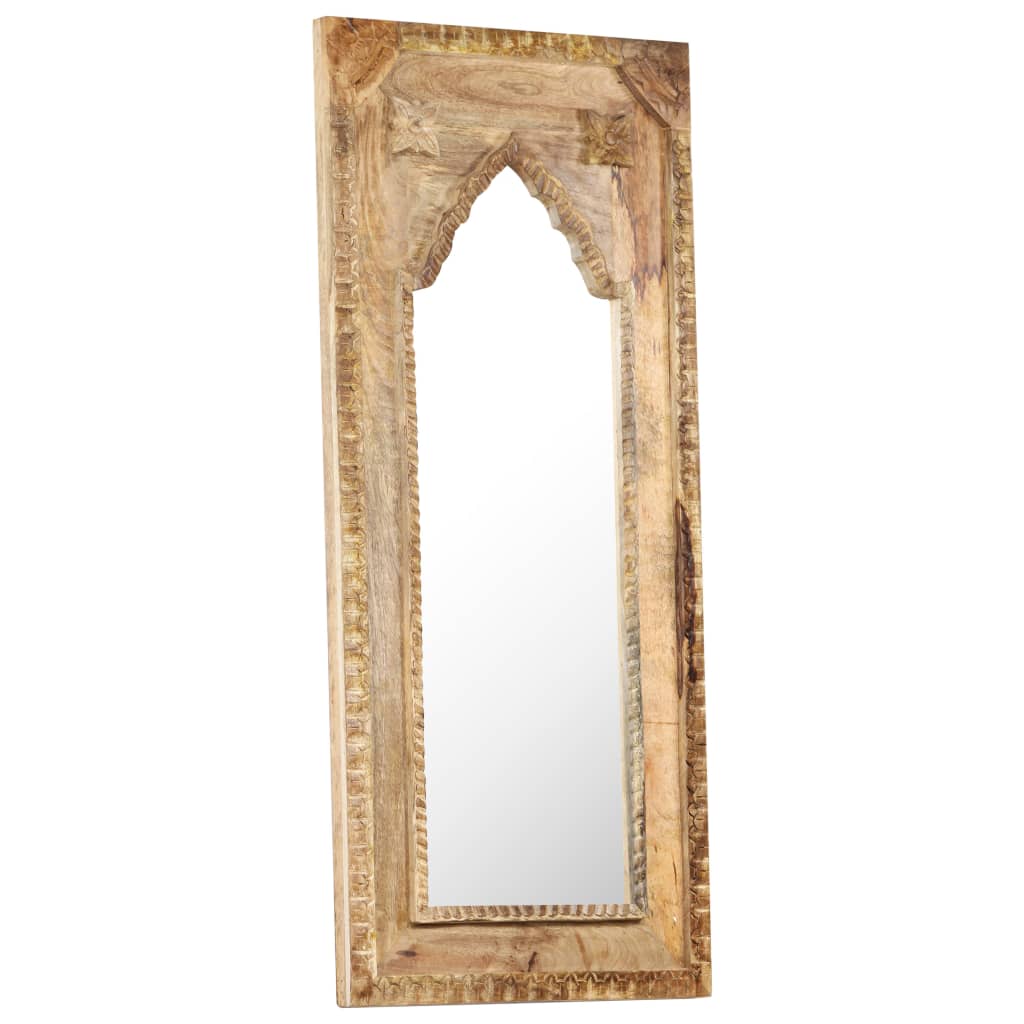 Spejl 50x3x110 Cm Massivt Mangotræ - Billede 8