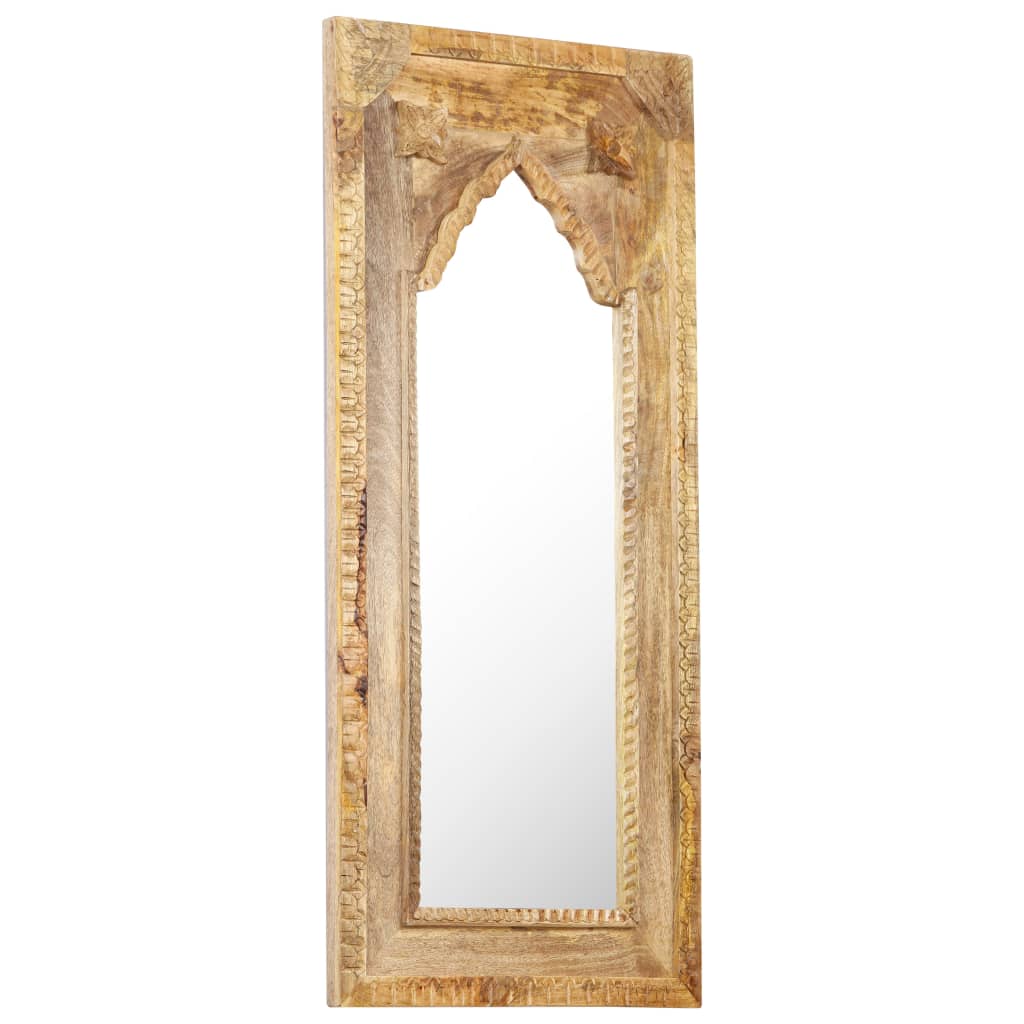 Spejl 50x3x110 Cm Massivt Mangotræ - Billede 9