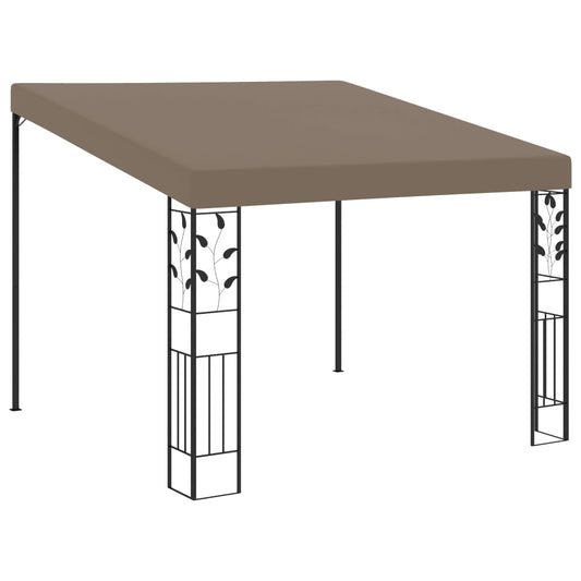 Vægmonteret Pavillon 3X3X2,5 M Gråbrun Terrakotta