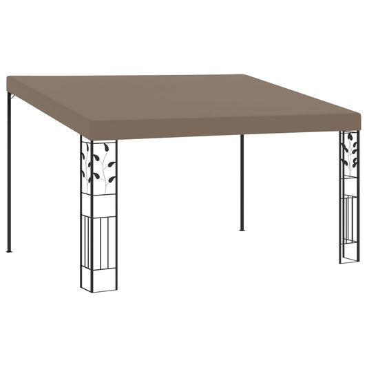 Vægmonteret Pavillon 4x3x2,5 M Gråbrun - hovedbillede