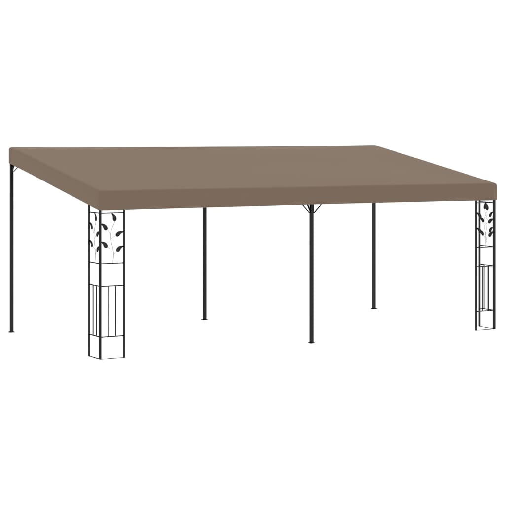Vægmonteret Pavillon 6x3x2,5 M Gråbrun - hovedbillede
