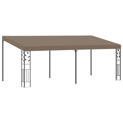 Vægmonteret Pavillon 6x3x2,5 M Gråbrun - hovedbillede
