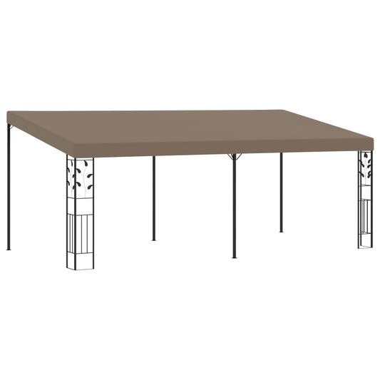 Vægmonteret Pavillon 6x3x2,5 M Gråbrun - hovedbillede