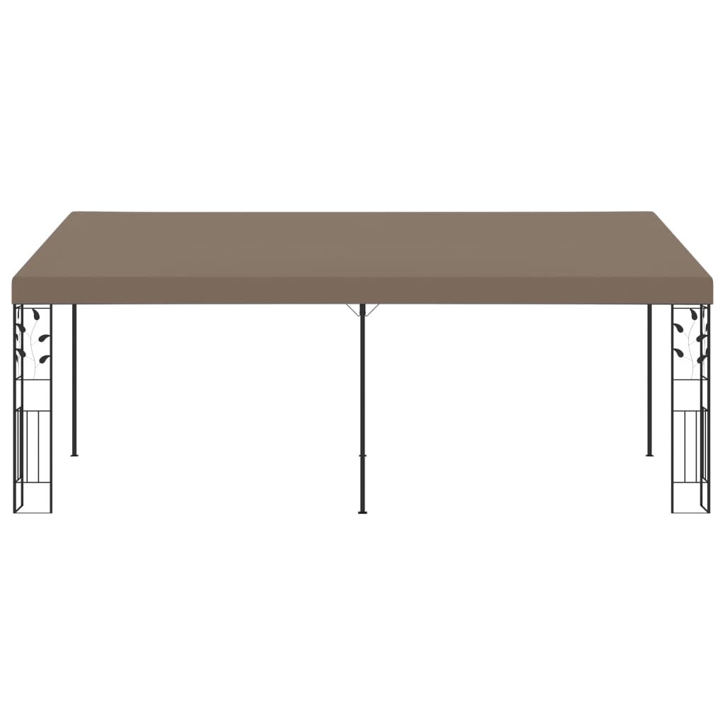 Vægmonteret Pavillon 6x3x2,5 M Gråbrun - billede 2