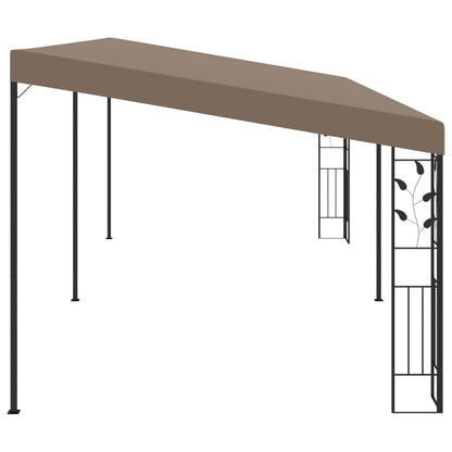 Vægmonteret Pavillon 6x3x2,5 M Gråbrun - billede 3