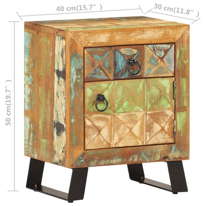 Sengeskab 40x30x50 Cm Massivt Genbrugstræ - Billede 8