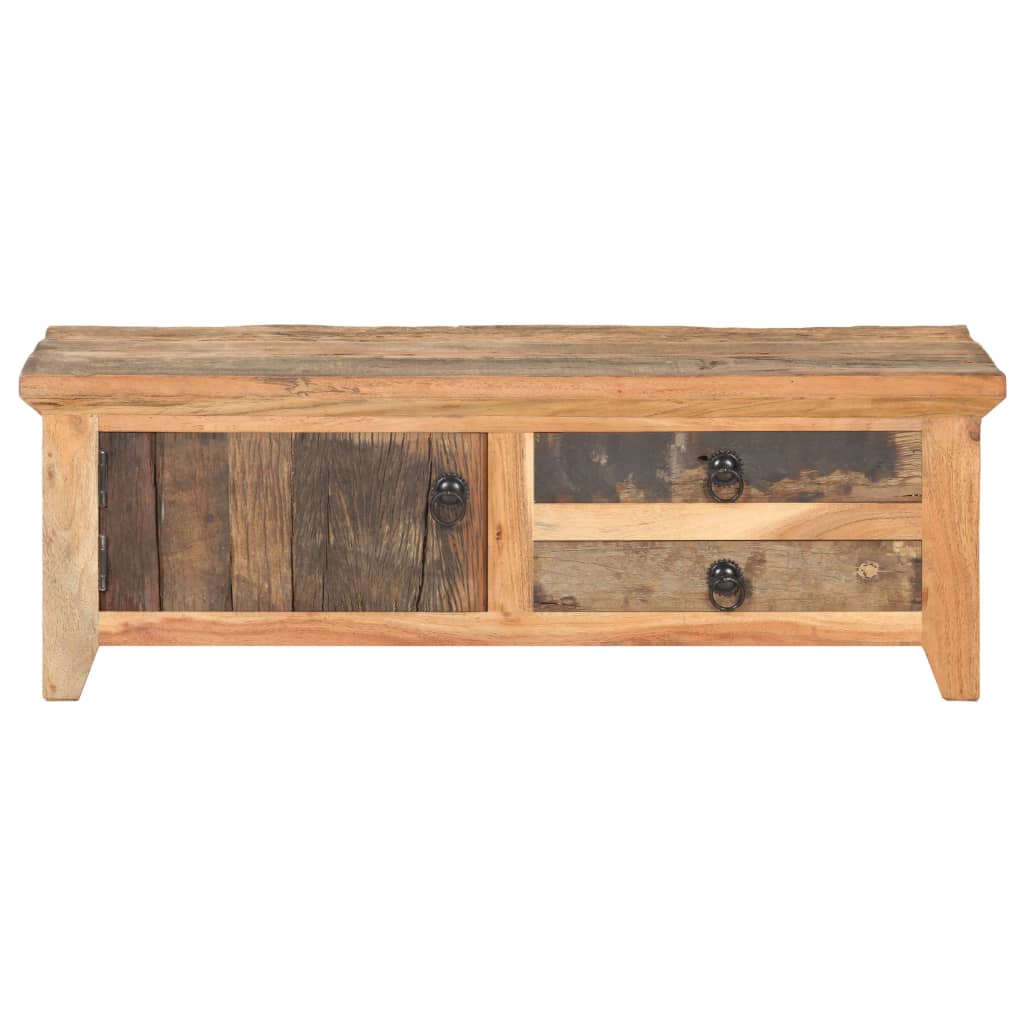 Sofabord 90x50x31 Cm Massivt Genbrugstræ - Billede 3