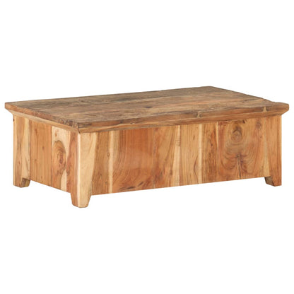 Sofabord 90x50x31 Cm Massivt Genbrugstræ - Billede 4