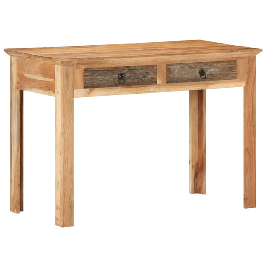 Skrivebord 110x50x75 Cm Massivt Genbrugstræ - Hovedbillede