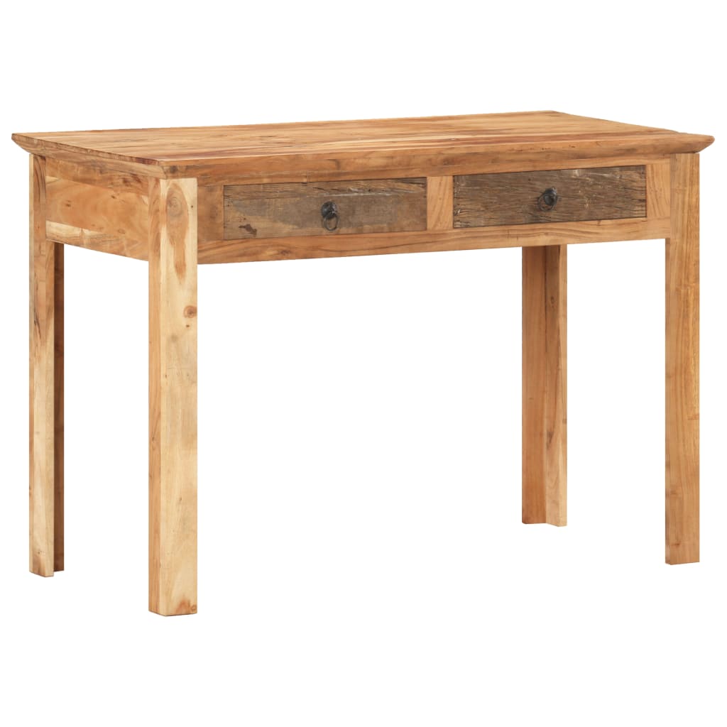 Skrivebord 110x50x75 Cm Massivt Genbrugstræ - Billede 11