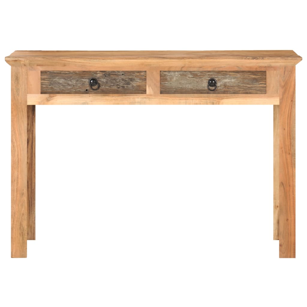 Skrivebord 110x50x75 Cm Massivt Genbrugstræ - Billede 3