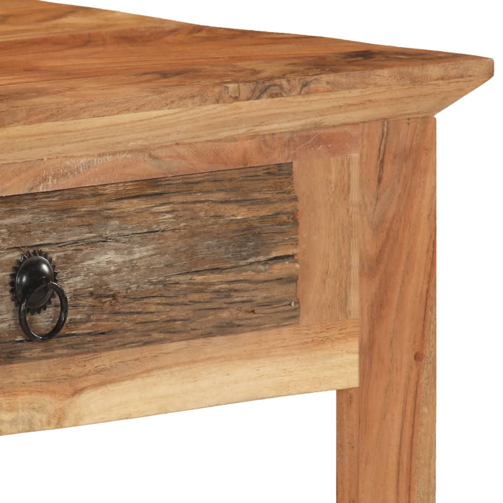 Skrivebord 110x50x75 Cm Massivt Genbrugstræ - Billede 5