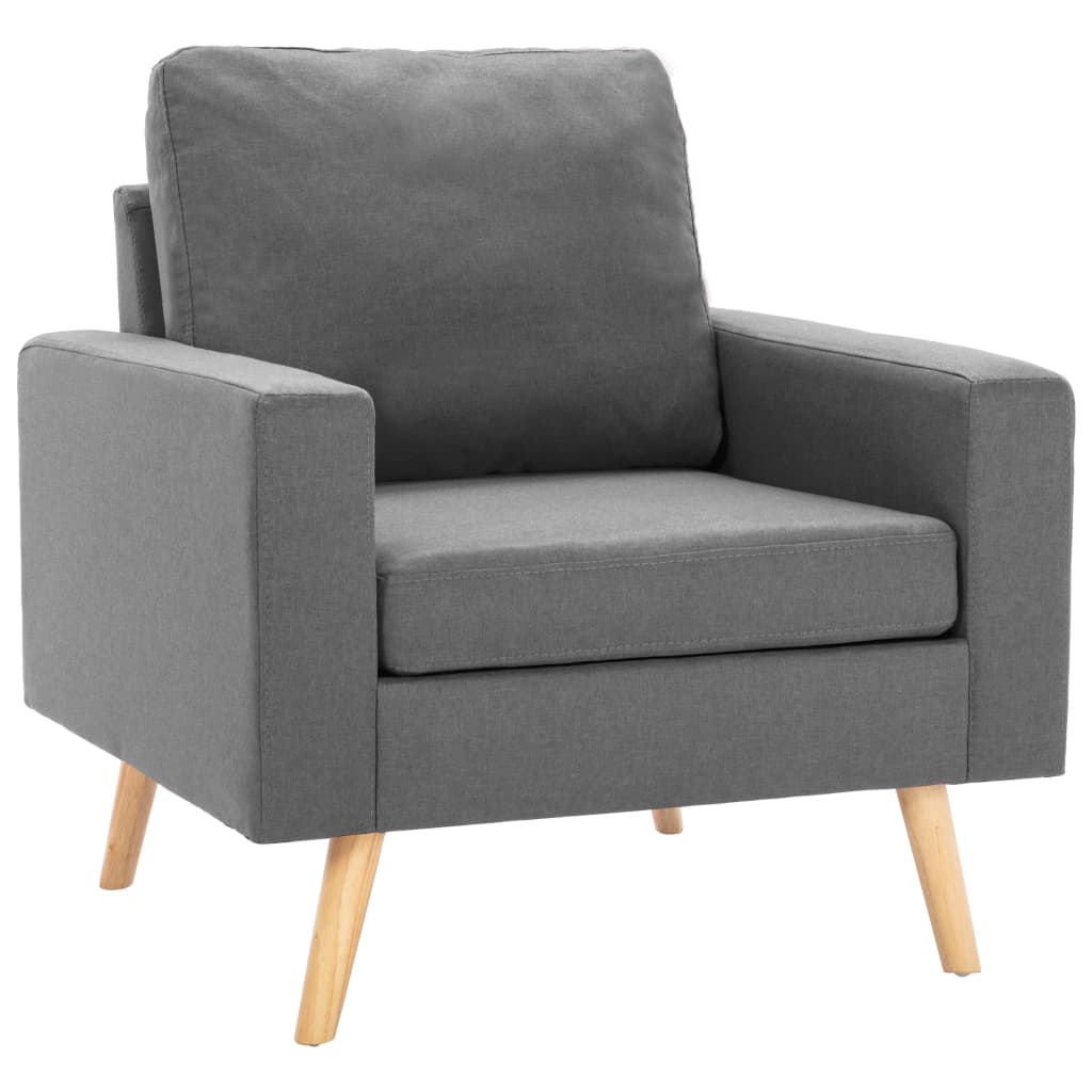 Lænestol og 2-Personers Sofa Sæt Stof