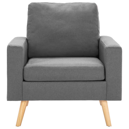 Lænestol og 2-Personers Sofa Sæt Stof