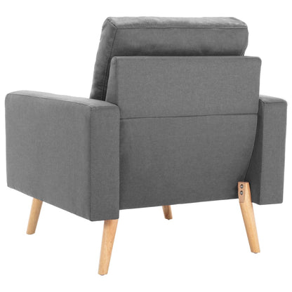 Lænestol og 2-Personers Sofa Sæt Stof