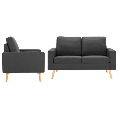 Lænestol og 2-Personers Sofa Sæt Stof