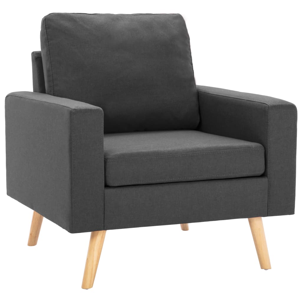 Lænestol og 2-Personers Sofa Sæt Stof