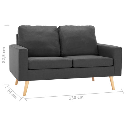 Lænestol og 2-Personers Sofa Sæt Stof