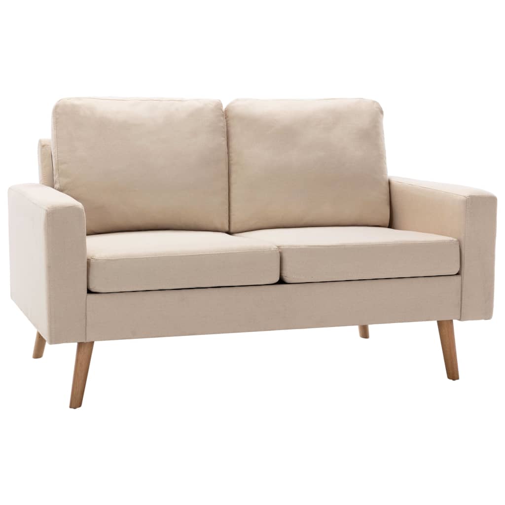Lænestol og 2-Personers Sofa Sæt Stof