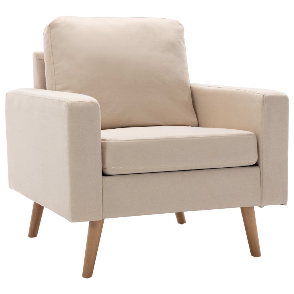 Lænestol og 2-Personers Sofa Sæt Stof