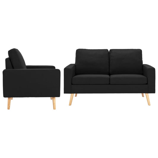 Lænestol og 2-Personers Sofa Sæt Stof