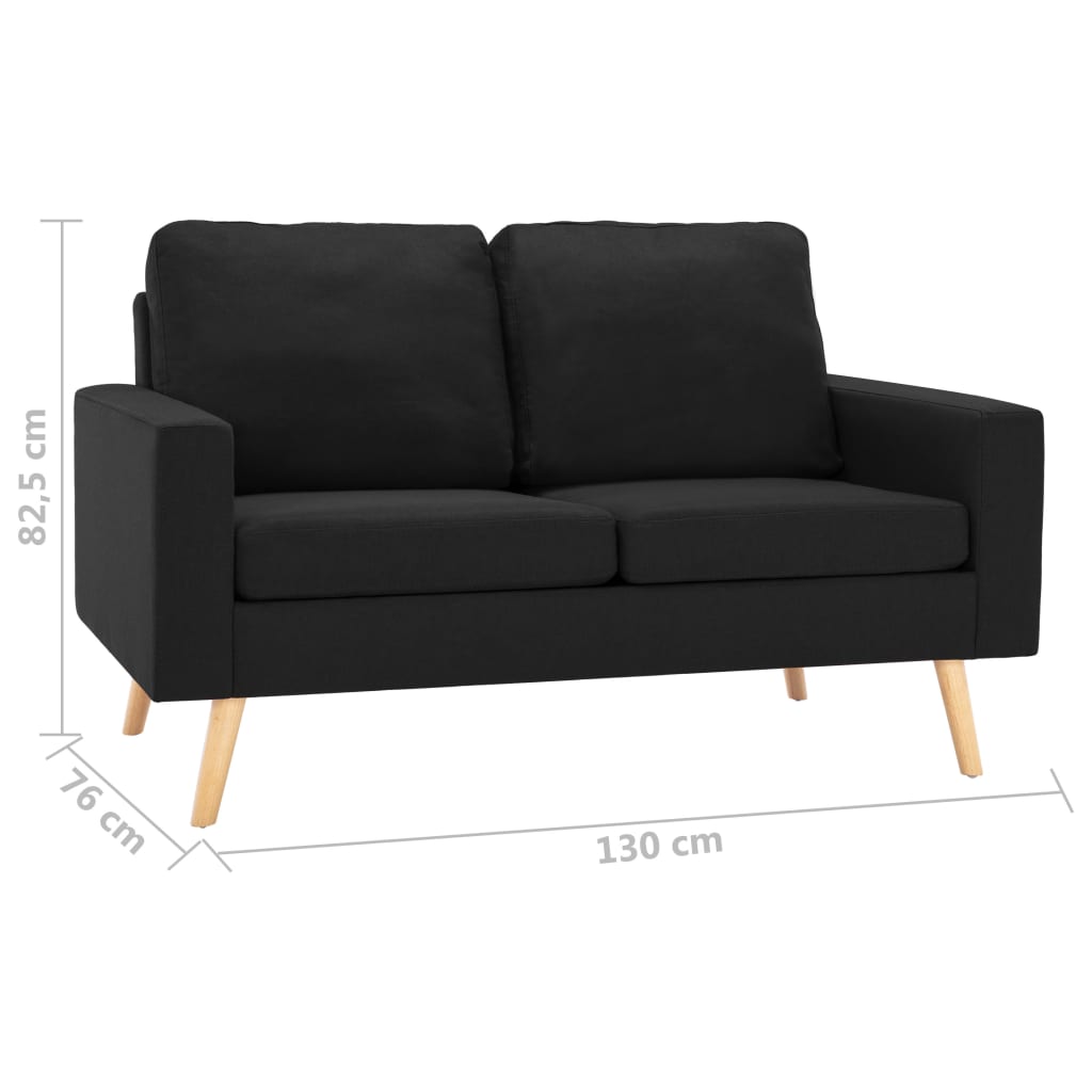 Lænestol og 2-Personers Sofa Sæt Stof