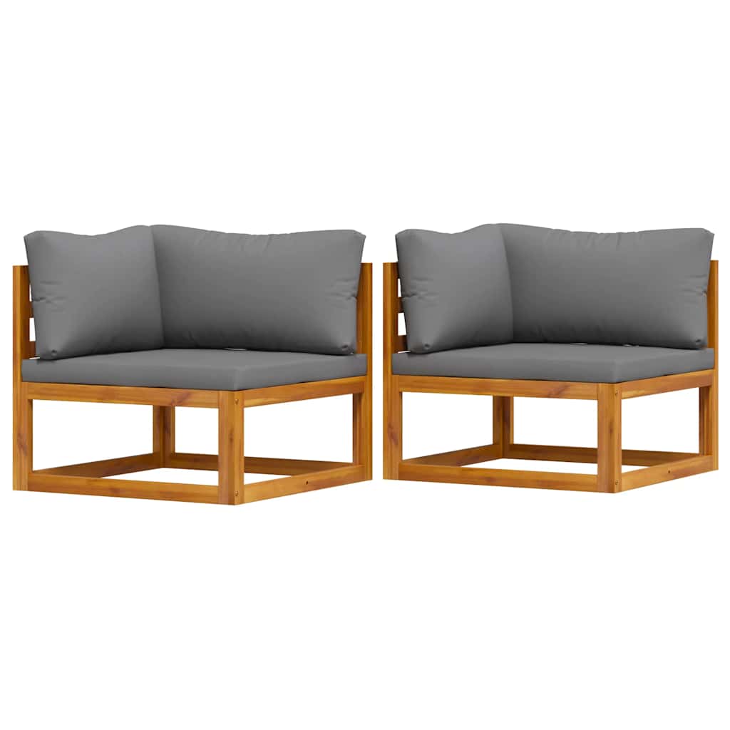 Hjørnesofa 2 Stk. Massivt Akacietræ