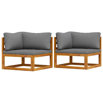 Hjørnesofa 2 Stk. Massivt Akacietræ