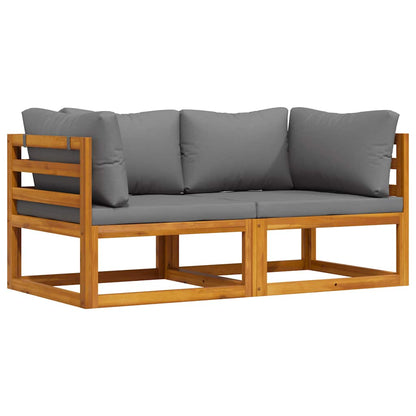 Hjørnesofa 2 Stk. Massivt Akacietræ