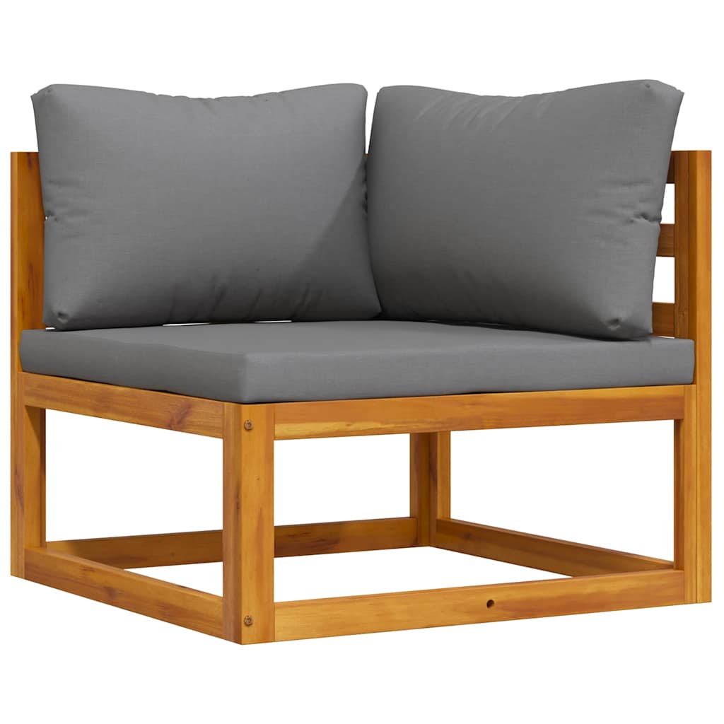 Hjørnesofa 2 Stk. Massivt Akacietræ