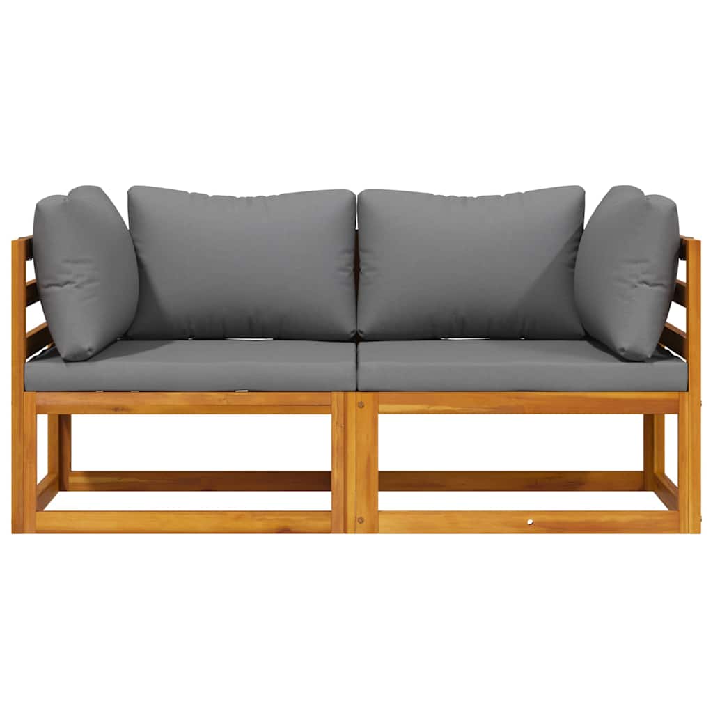 Hjørnesofa 2 Stk. Massivt Akacietræ
