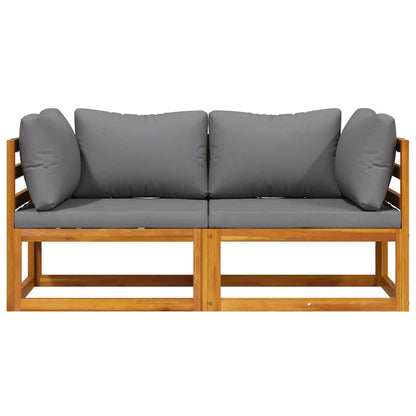 Hjørnesofa 2 Stk. Massivt Akacietræ