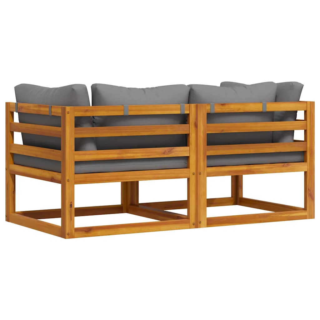 Hjørnesofa 2 Stk. Massivt Akacietræ