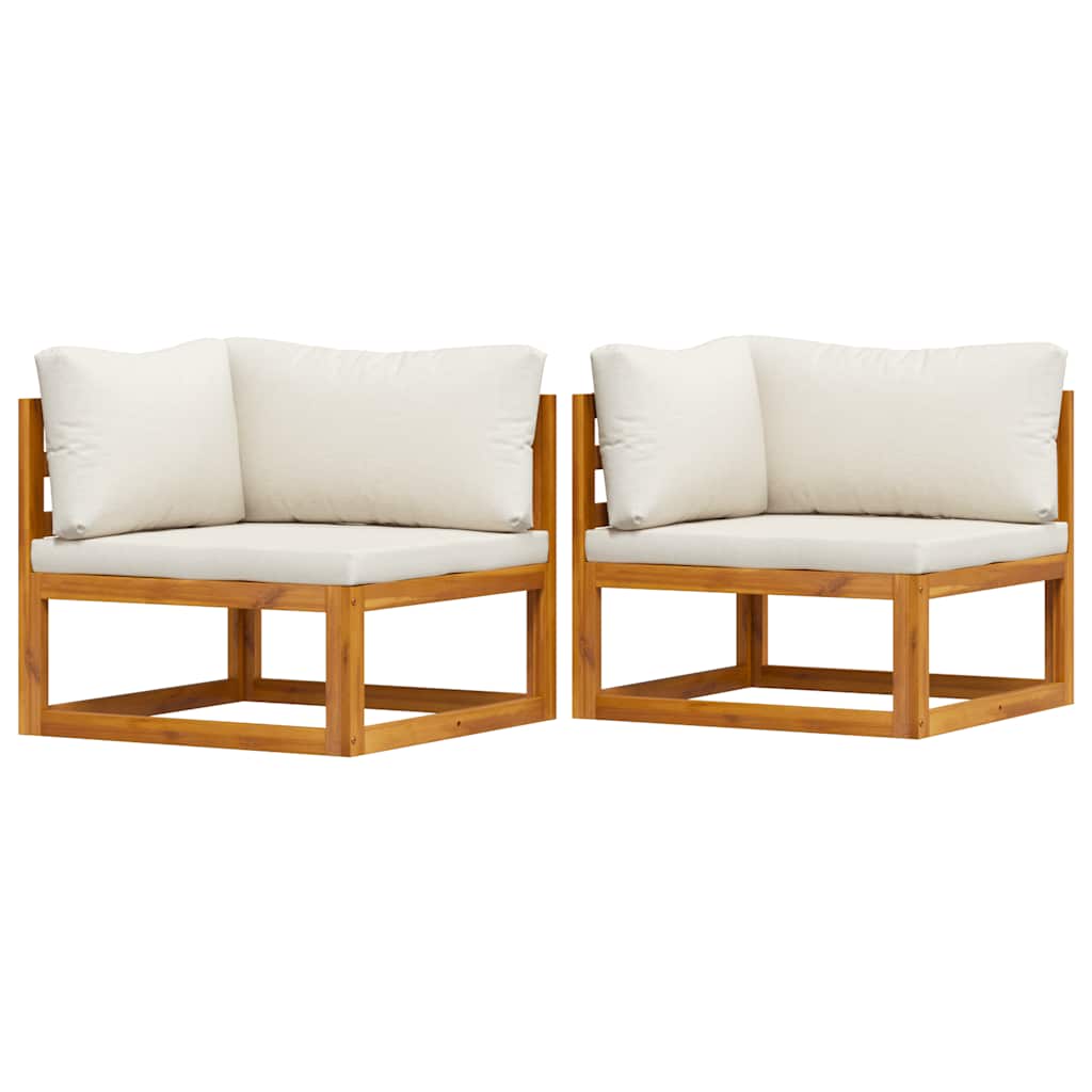 Hjørnesofa 2 Stk. Massivt Akacietræ