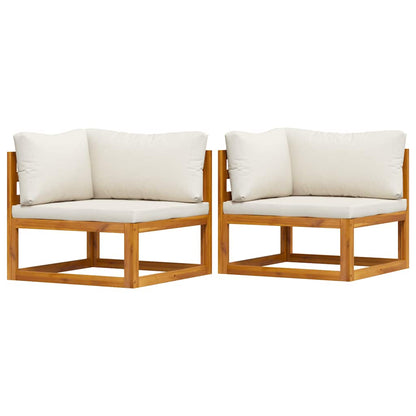 Hjørnesofa 2 Stk. Massivt Akacietræ