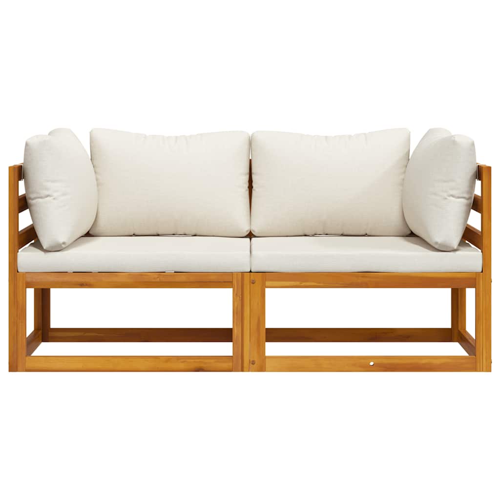 Hjørnesofa 2 Stk. Massivt Akacietræ