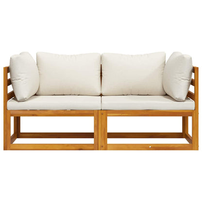 Hjørnesofa 2 Stk. Massivt Akacietræ